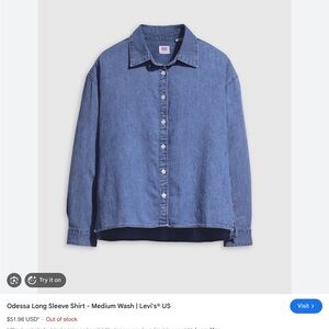 Levi's Blue Button-Up Shirt